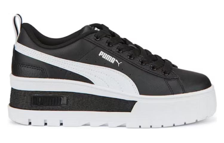 Order (W) (女性用) プーマ メイズ ウェッジ NP ブラック ホワイト ブラック 386273-02 386273-02