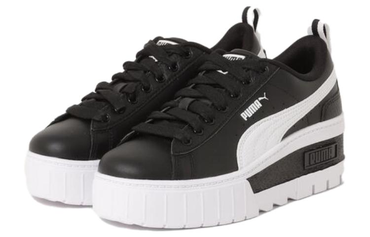 Lookbook (W) (女性用) プーマ メイズ ウェッジ NP ブラック ホワイト ブラック 386273-02 386273-02