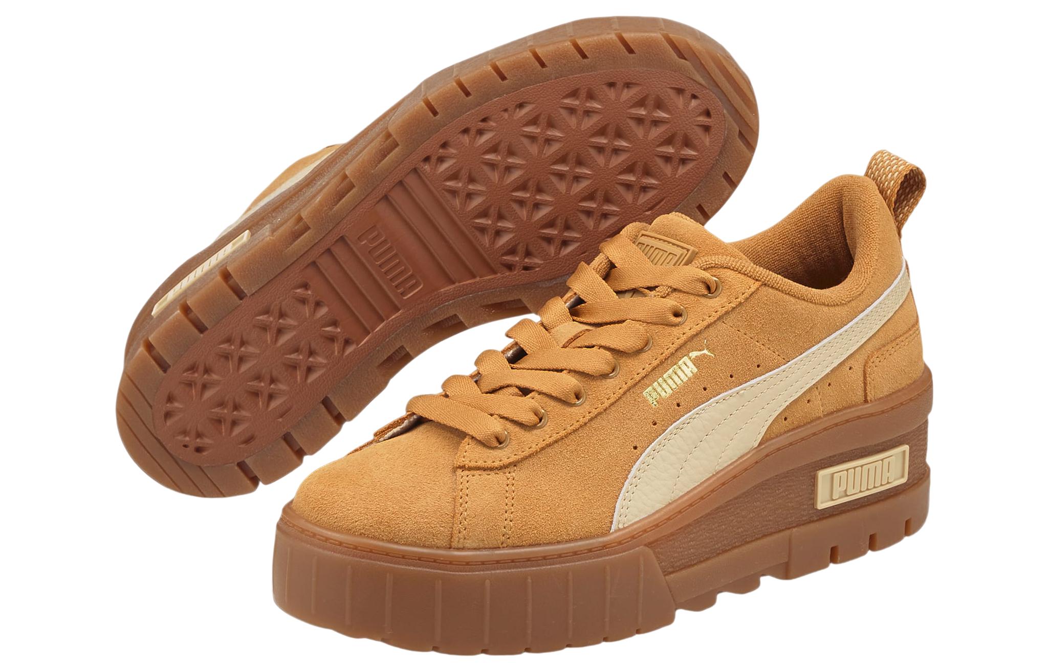 Purchase (W) Puma Mayze Wedge Suede 'Desert Tan' Zapatillas Plataforma Mujer 386744-01