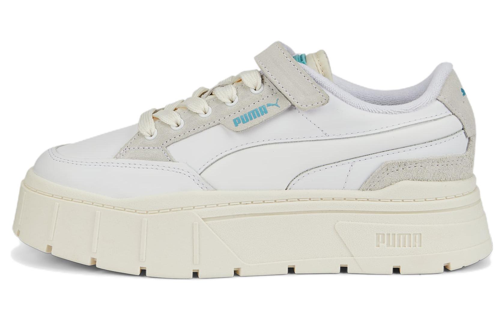 (Women) Puma Maze Stacked Padded 'White Gray' 387225-01