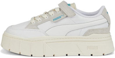 (Women) Puma Maze Stacked Padded 'White Gray' 387225-01 (Women) Puma Maze Stacked Padded 'White Gray' 387225-01