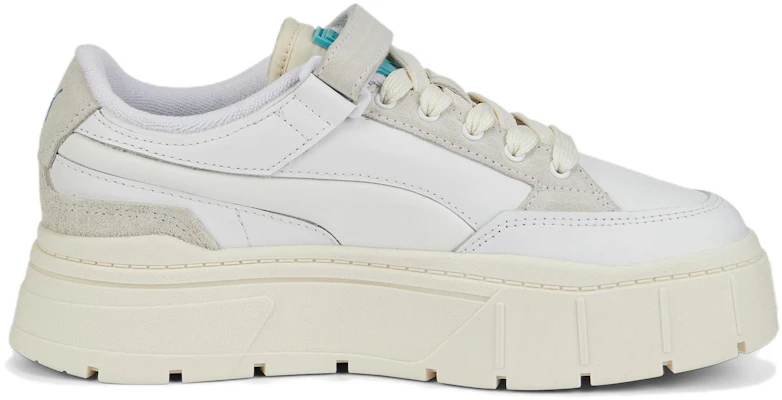 (W) Puma Maze Stacked Gepolstert ''Weiß Grau'' 387225-01 Order (W) Puma Maze Stacked Gepolstert ''Weiß Grau'' 387225-01