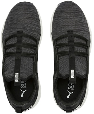 (Women) Puma Mega Energy Heather Knit Low-top Running Shoes Black/White 191096-05 Lookbook (Women) Puma Mega Energy Heather Knit Low-top Running Shoes Black/White 191096-05