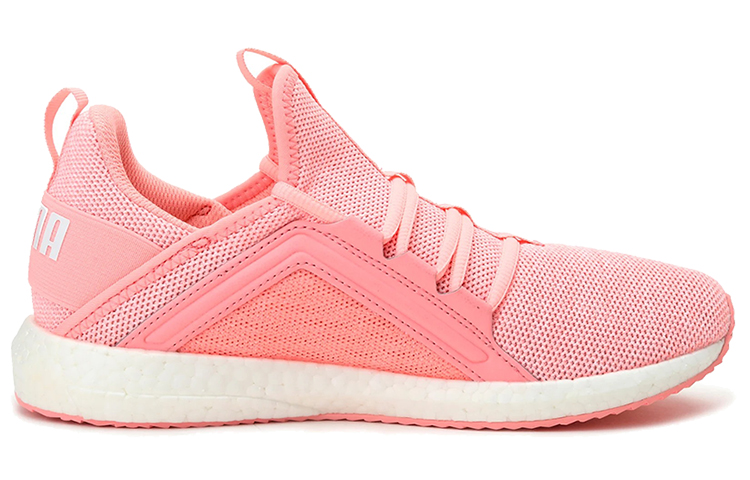 (W) Puma Mega Nrgy Knit Low Running Shoes Pink/White 圖 2