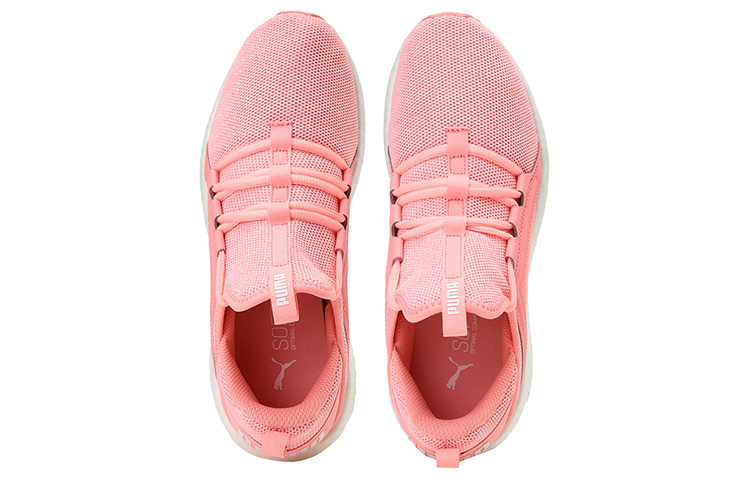 (W) Puma Mega Nrgy Knit Low Running Shoes Pink/White 圖 3