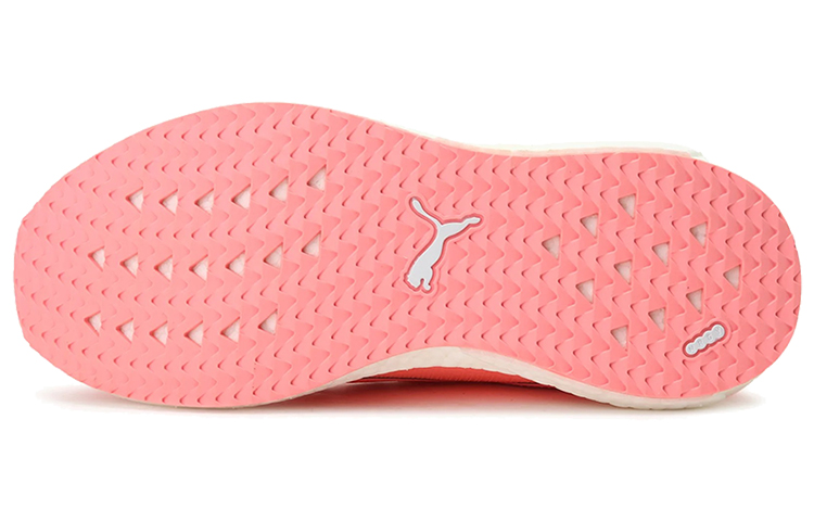 (W) Puma Mega Nrgy Knit Low Running Shoes Pink/White 圖 6