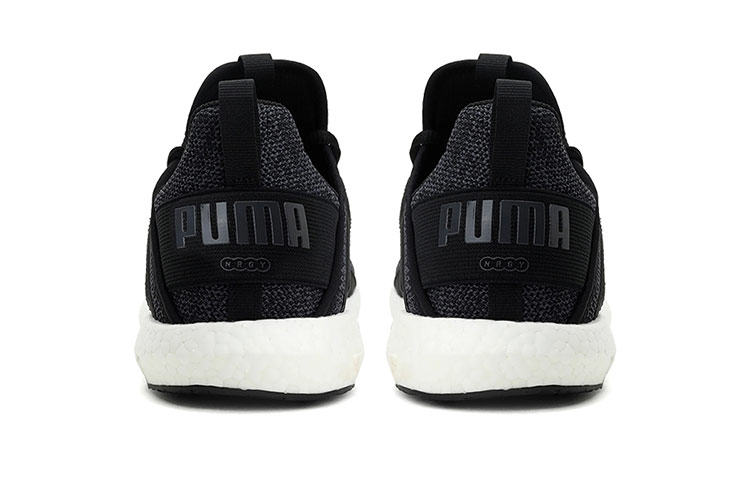Shop (W) Puma Mega Nrgy Knit Sepatu Lari Rendah Hitam/Putih 190373-01