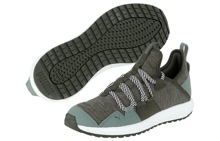 Purchase (W) Puma Mega Nrgy Trail Low Sepatu Lari Hijau/Coklat/Putih 191202-01