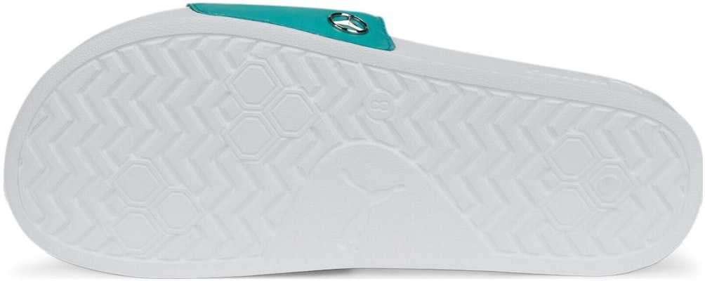 (Women) Puma Mercedes AMG Petronas F1 Slide 'White Green' 307414-01 Details for (Women) Puma Mercedes AMG Petronas F1 Slide 'White Green' 307414-01