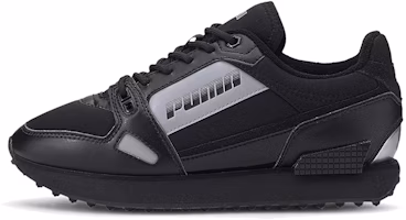 (Women) Puma Mile Rider Bright Peaks Low-Top Sneakers Black/Grey 374113-01 (Women) Puma Mile Rider Bright Peaks Low-Top Sneakers Black/Grey 374113-01