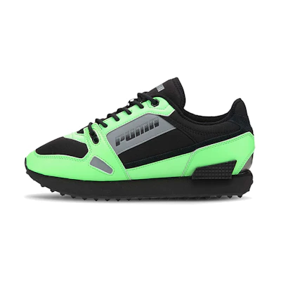 (W) Puma Mile Rider Bright Peaks Black/Green/Grey Low sneakers