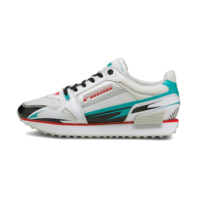(W) Puma Mile Rider Sunny Gataway Running Shoes White/Blue/Red