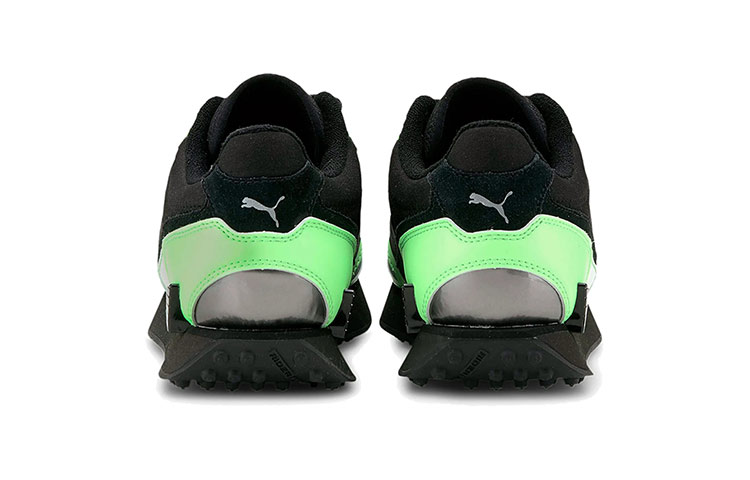 Shop (W) Puma Mile Rider Bright Peaks Zwart/Groen/Grijs Lage Sneakers 374113-02