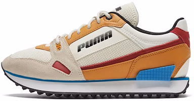 (Women) Puma Mile Rider Rf Khaki/Yellow/White Low sneakers 375836-01 (Women) Puma Mile Rider Rf Khaki/Yellow/White Low sneakers 375836-01