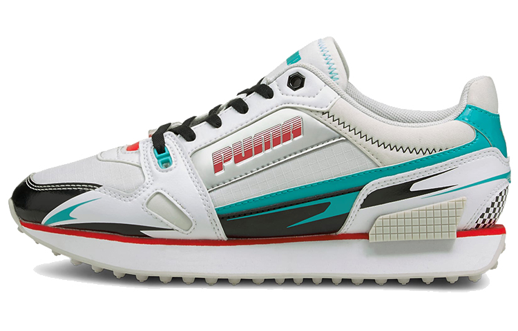 (Women) Puma Mile Rider Sunny Gataway Running Shoes White/Blue/Red 373443-10