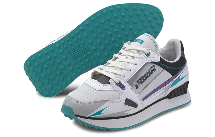 Purchase (W) Puma Mile Rider Sunny Getaway ''Grau Silber Blau'' Sneakers 373443-04