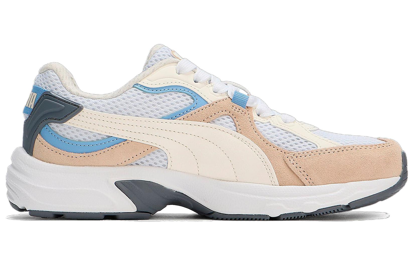 Order (W) プーマ ミレニオスニーカー 白/ベージュ (Puma White/Cashew/Warm White) 394224-01