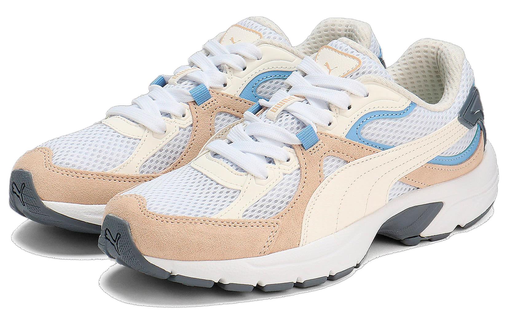 Lookbook (W) プーマ ミレニオスニーカー 白/ベージュ (Puma White/Cashew/Warm White) 394224-01