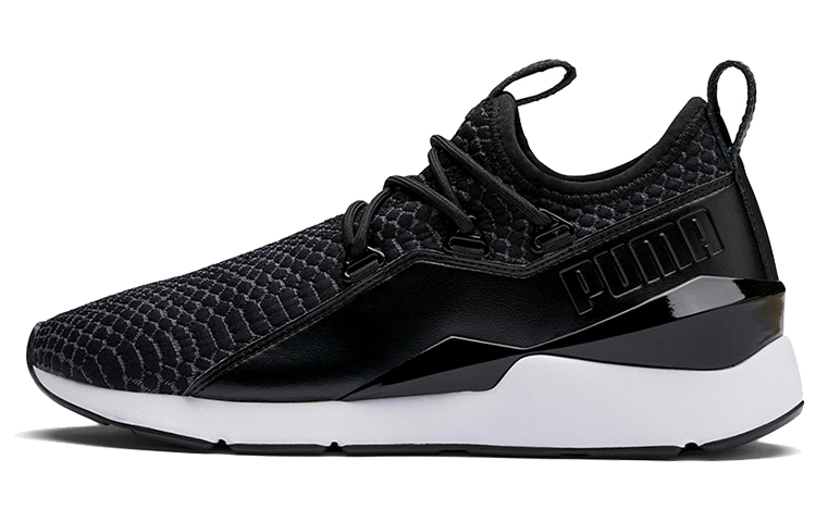 (Women) Puma Muse 2 Reptile Trailblazer Low Running Shoes Black/White 369210-01