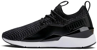 (Women) Puma Muse 2 Reptile Trailblazer Low Running Shoes Black/White 369210-01 (Women) Puma Muse 2 Reptile Trailblazer Low Running Shoes Black/White 369210-01
