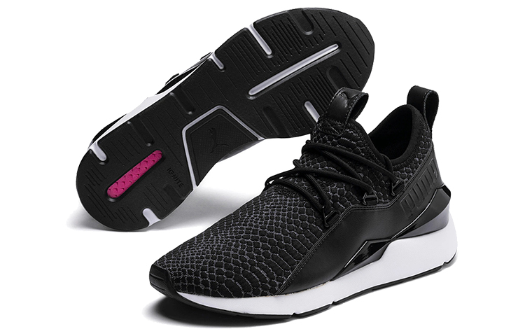 Shop (W) Puma Muse 2 Reptile Trailblazer Baskets Running Noir/Blanc 369210-01