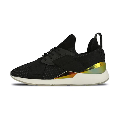(W) Puma Muse 'Dirt Bikes FM Black Gold White'
