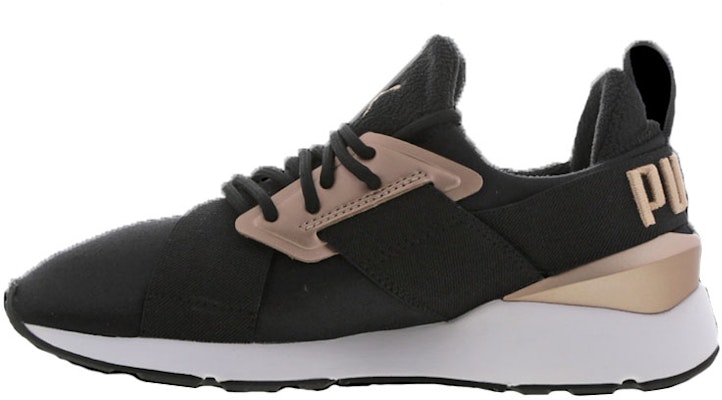 (W) 푸마 뮤즈 로즈 블랙 골드 (Puma Muse Rose Black Gold) 373701-01 Buy (W) 푸마 뮤즈 로즈 블랙 골드 (Puma Muse Rose Black Gold) 373701-01