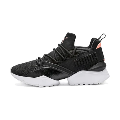 (W) Puma Muse Maia Low-top Running Shoes Black/White