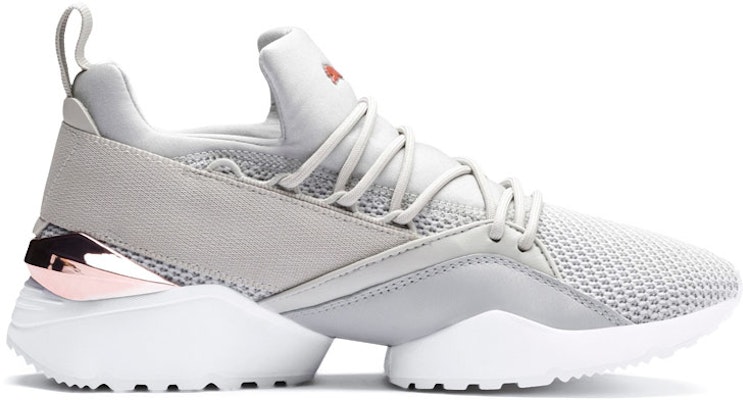 Puma Muse Maia Metallic Rose 減震防滑運動鞋 女款 灰 Order Puma Muse Maia Metallic Rose 減震防滑運動鞋 女款 灰