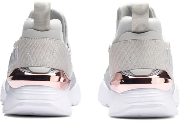 Puma Muse Maia Metallic Rose 減震防滑運動鞋 女款 灰 Shop Puma Muse Maia Metallic Rose 減震防滑運動鞋 女款 灰