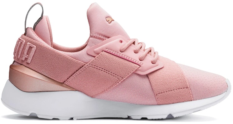 (W) Puma Muse Perf Lace Low 'Pink' Sepatu Wanita Warna Merah Muda 369189-02 Order (W) Puma Muse Perf Lace Low 'Pink' Sepatu Wanita Warna Merah Muda 369189-02