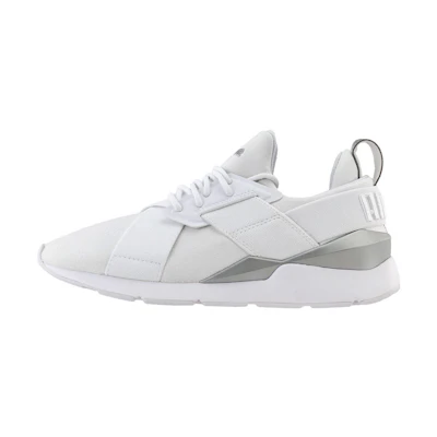 (W) Puma Muse Perf Lace Low-Top Sneakers White