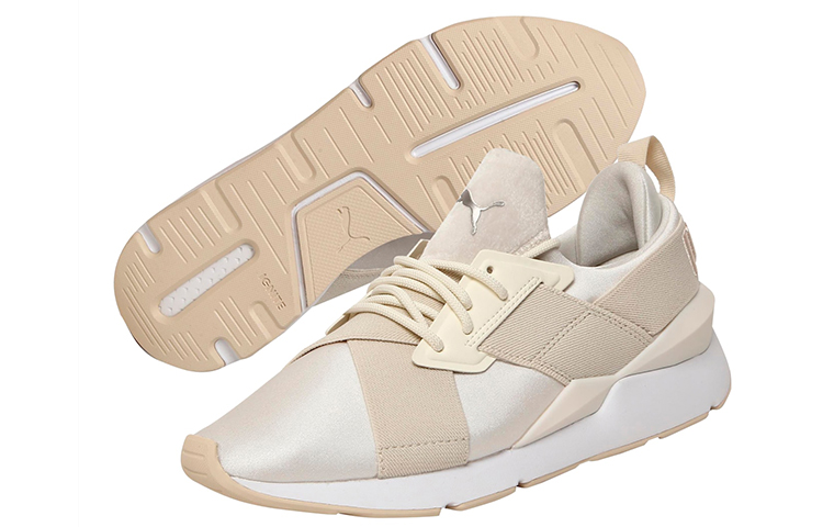 Lookbook PUMA Muse Satin II 低筒 跑鞋 女款 淡粉色