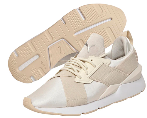 PUMA Muse Satin II 低筒 跑鞋 女款 淡粉色 Lookbook PUMA Muse Satin II 低筒 跑鞋 女款 淡粉色