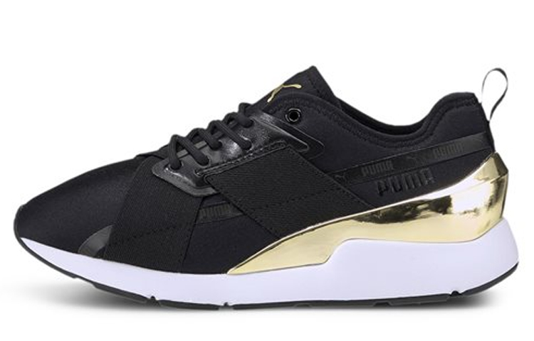 (Women) Puma Muse X-2 Metallic 'Black Team Gold'  370838-07