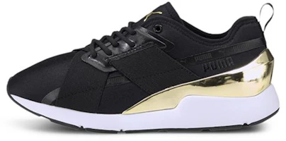 (Women) Puma Muse X-2 Metallic 'Black Team Gold' 370838-07 (Women) Puma Muse X-2 Metallic 'Black Team Gold' 370838-07