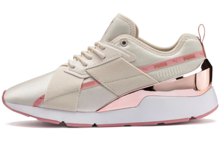 (Women) Puma Muse X-2 Metallic 'Pastel Parchment Rose Gold'  370838-03