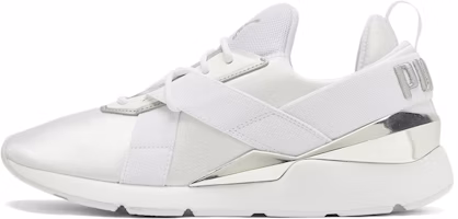 (Women) Puma Muse X3 'White Metallic Silver'  375131-02 (Women) Puma Muse X3 'White Metallic Silver'  375131-02
