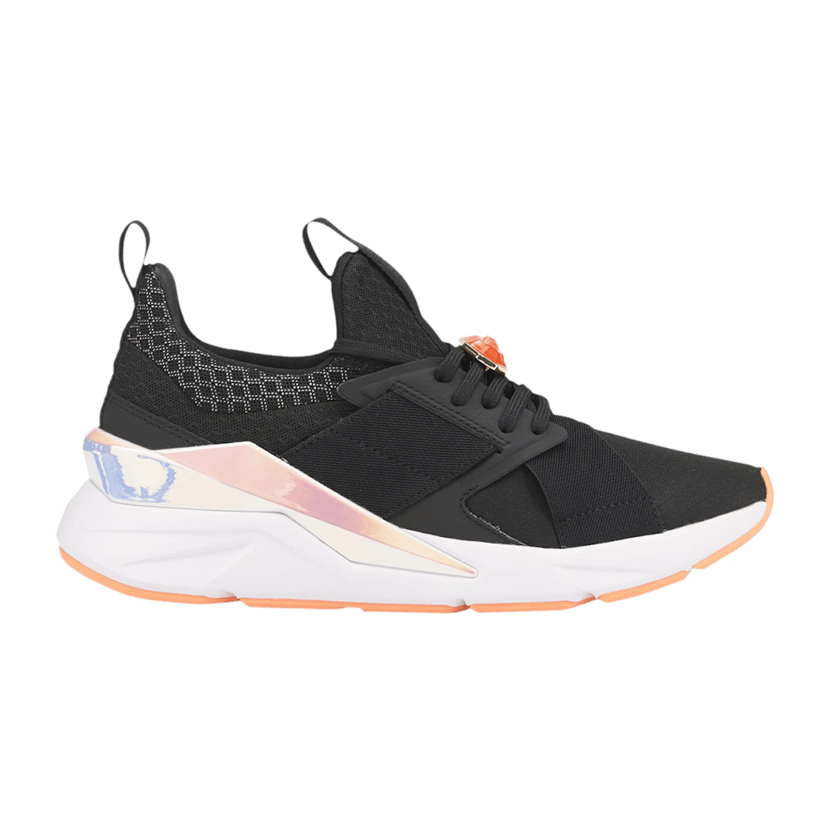 Peach and black pumas sales