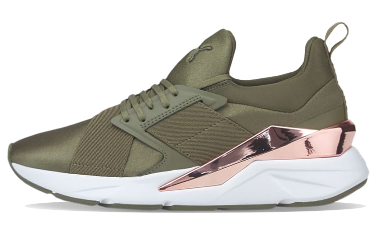 (Women) Puma Muse X5 Metal 'Dark Green Moss Rose Gold'  383954-03