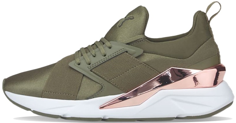 (W) Puma Muse X5 Metal 'Hijau Lumut Gelap Emas Mawar' 383954-03 Buy (W) Puma Muse X5 Metal 'Hijau Lumut Gelap Emas Mawar' 383954-03