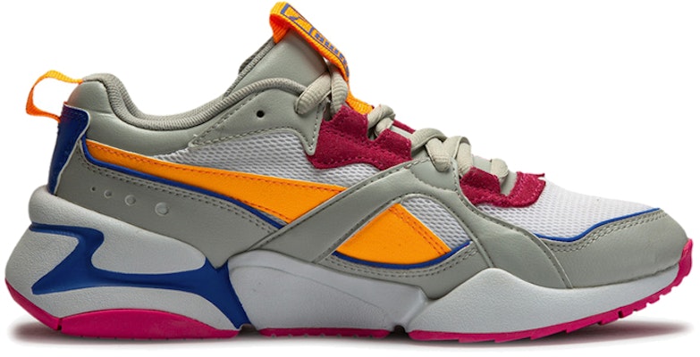 (W) Puma Nova 2 Kelabu/Jingga/Merah Jambu Kasut Rendah 370957-10 Order (W) Puma Nova 2 Kelabu/Jingga/Merah Jambu Kasut Rendah 370957-10