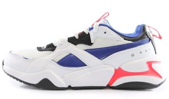 (Women) Puma Nova 2 Low-Top Running Shoes White/Blue 370957-04 (Women) Puma Nova 2 Low-Top Running Shoes White/Blue 370957-04