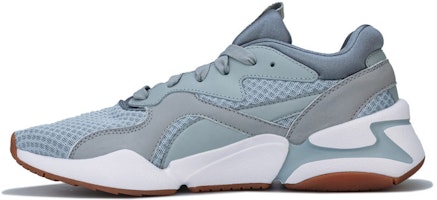 (Women) Puma Nova '90s Bloc Running Shoes Grey/Blue 369486-05 (Women) Puma Nova '90s Bloc Running Shoes Grey/Blue 369486-05