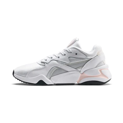 (W) Puma Nova Gleam Grey//Pink 'White'