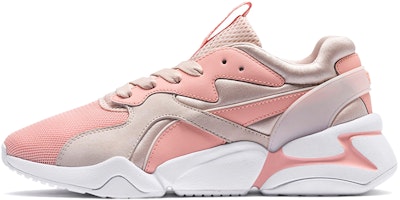 (Women) Puma Nova Grl Pwr Running Shoes Pink/White/Golden 369656-02 (Women) Puma Nova Grl Pwr Running Shoes Pink/White/Golden 369656-02