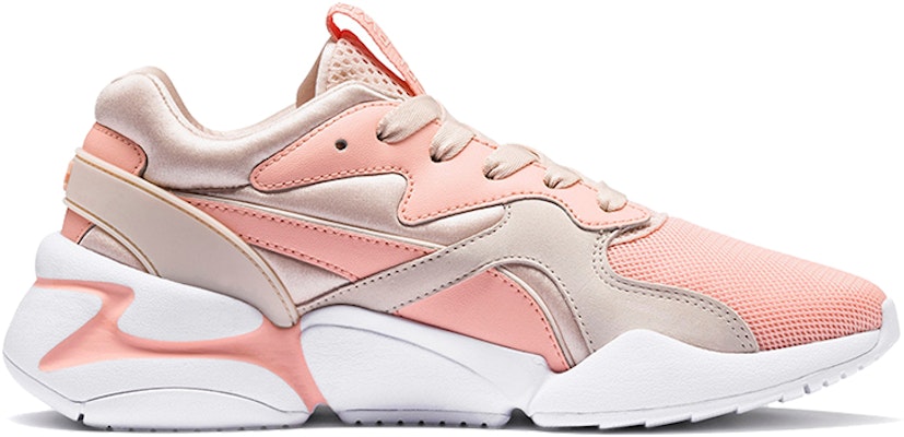 (Women) Puma Nova Grl Pwr Running Shoes Pink/White/Golden 369656-02 Order (Women) Puma Nova Grl Pwr Running Shoes Pink/White/Golden 369656-02