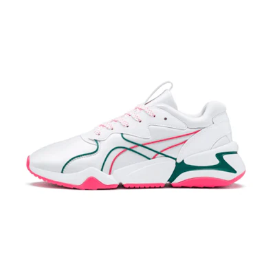 (W) Puma Nova Hypertech Imeva 'White Pink Green'