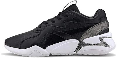 (Women) Puma Nova Glitz Black/White Low sneakers 371722-04 (Women) Puma Nova Glitz Black/White Low sneakers 371722-04