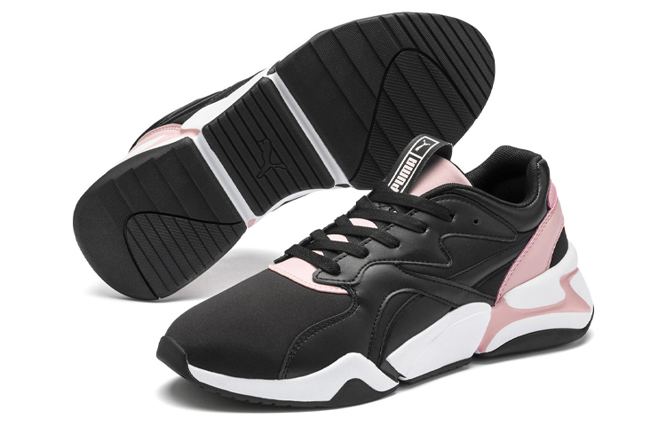 (W) Puma Nova Low Top Running Shoes Black/Pink 圖 4